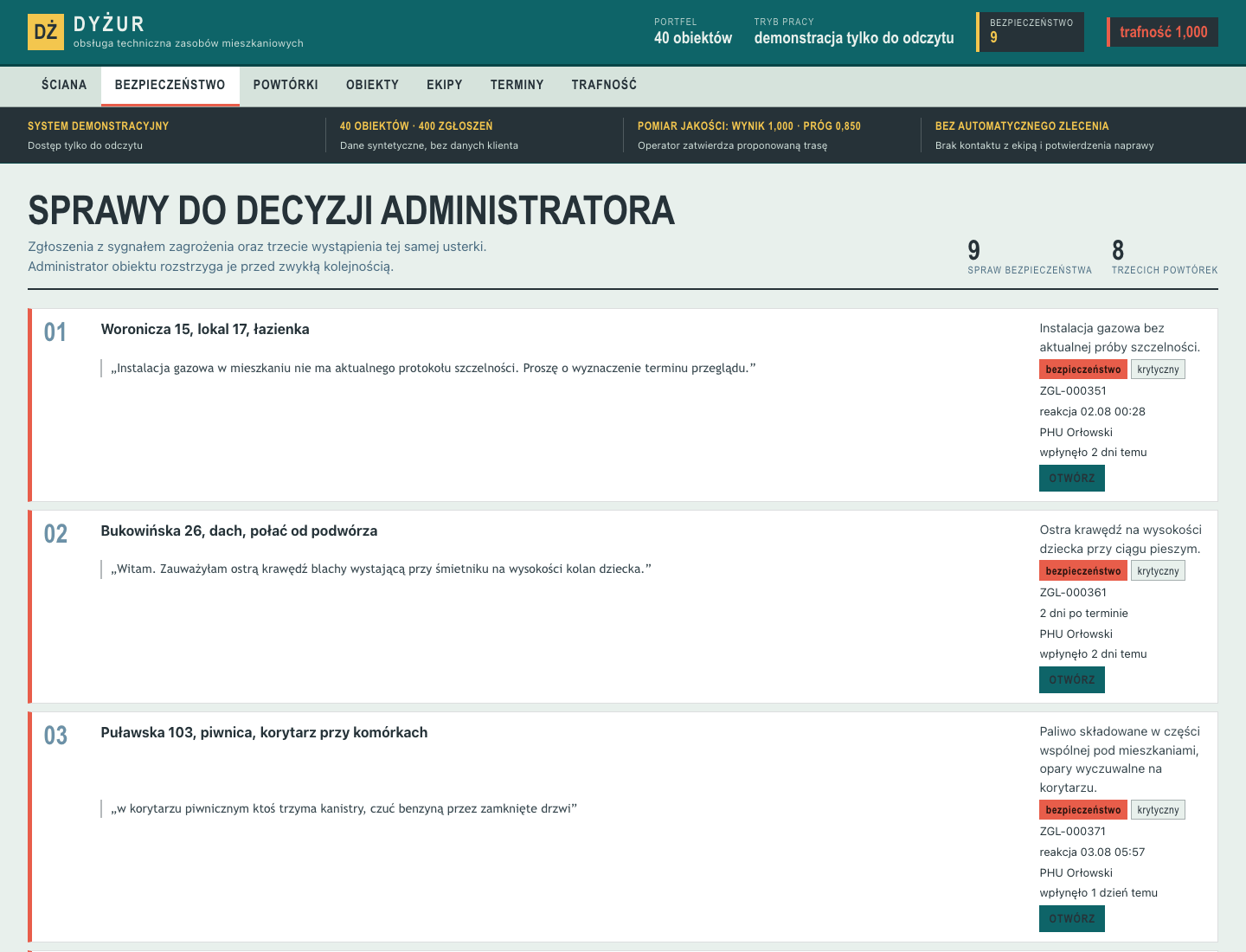 Sygnały bezpieczeństwa