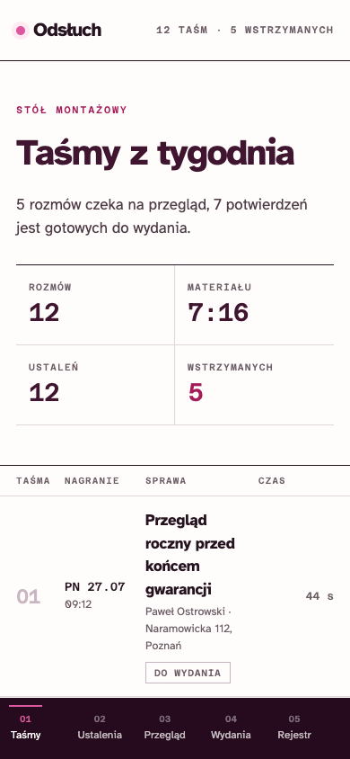 Taśmy