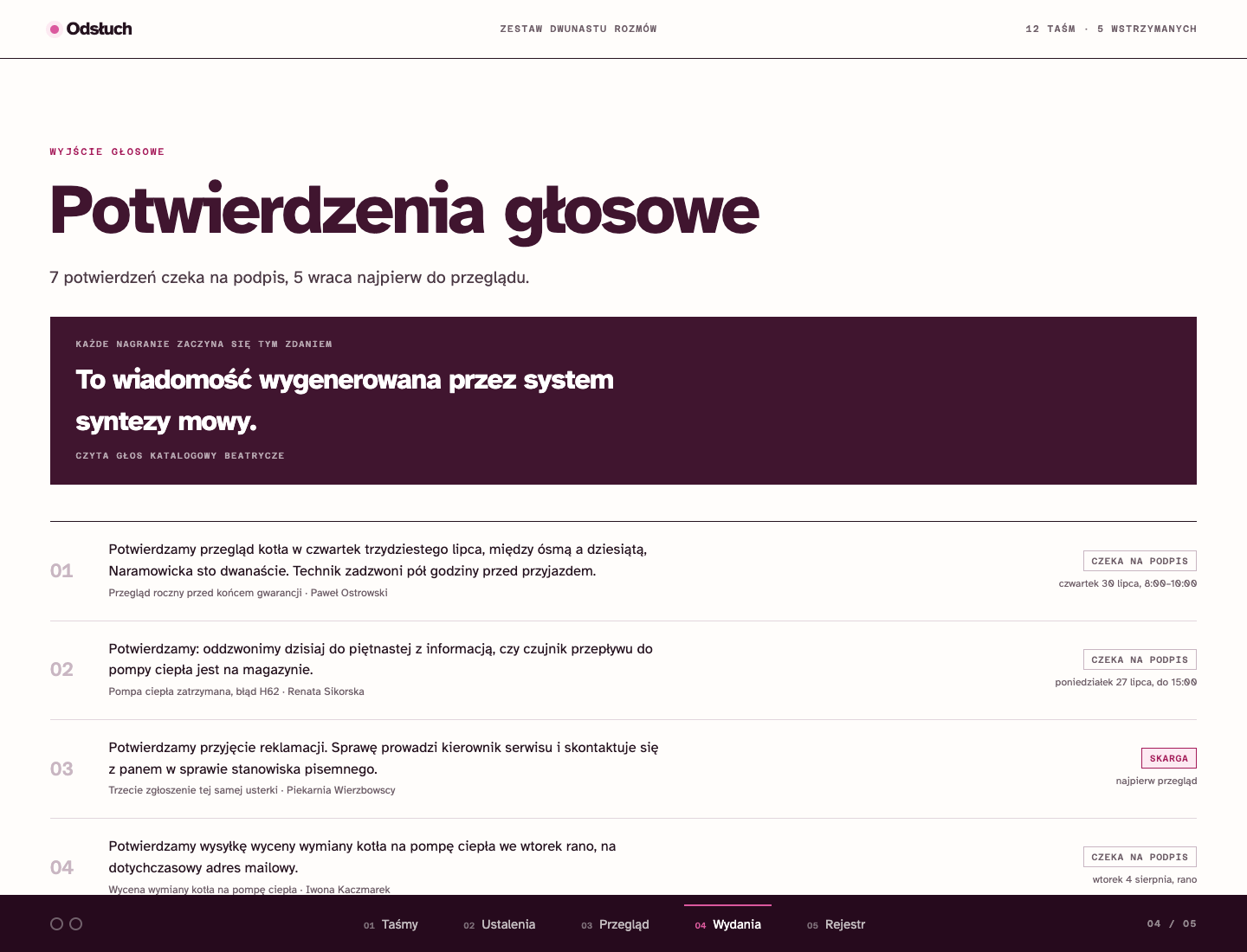 Wydania głosowe